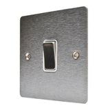Hamilton 84R21SS-W Stainless Steel 10a 1 Gang Light Switch