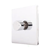 Hamilton 87C1XLEDITB100 CFX Polished Chrome single 100w LED 2 way dimmer