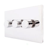 Hamilton 87C3XLEDITB100 CFX Polished Chrome triple 100w LED 2 way dimmer