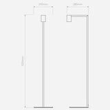 Astro 1286156 Ascoli Floor Matt Black