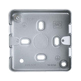 MK 891ALM Grid Flush Aluminium Box 1-2 Gang + Knockout