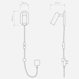 Astro 1473007 Gio Plug In Wall Light Matt Black
