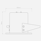 Astro 1326080 Kos Recessed Matt White