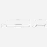 Astro 1371027 Renoir 520 Matt Brushed Brass