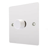 Hamilton 8MW1X40 Matt White 1 Gang Dimmer 400W