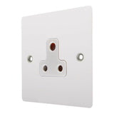 Hamilton 8MWUS5W Matt White Unswitched 5A Socket