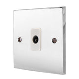 Hamilton 95TVW Polished Chrome TV Socket