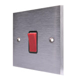 Hamilton 9645B Satin Chrome 45A Switch 1 Gang