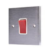 Hamilton 9645W Satin Chrome 45A Switch 1 Gang