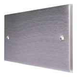 Hamilton 96BPD Satin Chrome Double Blank Plate