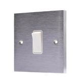 Hamilton 96DPWH-W Satin Chrome Switch 20A DP 1 Gang