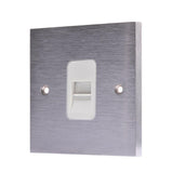 Hamilton 96TCSW Satin Chrome Telephone Slave Socket