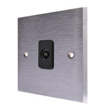 Hamilton 96TVB Satin Chrome TV Socket