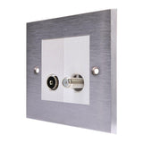 Hamilton 96TVSATW Satin Chrome TV/Satellite Socket