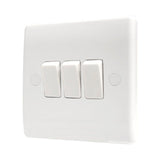 BG 843 3 Gang 2 Way Light Switch 10a