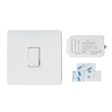 Konect 44552 Matt White Wireless Kinetic Switch & Receiver