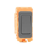 Hamilton FLDP-GA Anthra Grey 20A Double Pole Rocker Switch with Grey Bezel