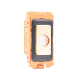 Hamilton FLCO-PB Polished Brass Flex Cable Outlet 10mm with White and Black Bezels