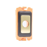 Hamilton FLCO-SB Satin Brass Flex Cable Outlet 10mm with White and Black Bezels