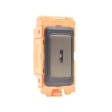 Hamilton FLK212-AB Antique Brass 2 Way Key Switch with Black Bezel