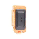 Hamilton FLK212-BL Black 2 Way Key Switch with Black Bezel