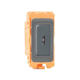 Hamilton FLK212-GA Anthra Grey 2 Way Key Switch with Grey Bezel