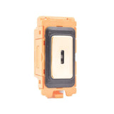 Hamilton FLK212-PB Polished Brass 2 Way Key Switch with White and Black Bezels