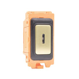 Hamilton FLK212-SB Satin Brass 2 Way Key Switch with White and Black Bezels