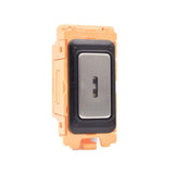 Hamilton FLK212-SS Satin Stainless 2 Way Key Switch with White, Black and Quartz Grey Bezels