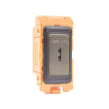 Hamilton FLKEL-AB Antique Brass 2 Way Emergency Lighting Test Key Switch with Black Bezel