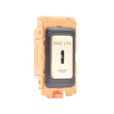 Hamilton FLKEL-PB Polished Brass 2 Way Emergency Lighting Test Key Switch with White and Black Bezels