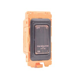 Hamilton FLTP-EB Etrium Bronze 10A Triple Pole Rocker Switch with Black Bezel