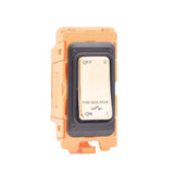 Hamilton FLTP-PB Polished Brass 10A Triple Pole Rocker Switch with White and Black Bezels