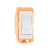 Hamilton FLTP-WH White 10A Triple Pole Rocker Switch with White Bezel