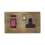 Hamilton 7945SS1AB-B Antique Brass 45a Switch & Socket