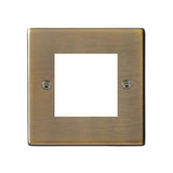 Hamilton 79EURO2 Antique Brass 2 Gang Modular Plate