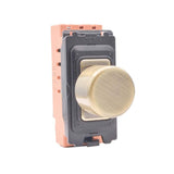 Hamilton FLDIMKIT-AB Antique Brass 100W LED Dimmer Grid Kit with Black Bezel