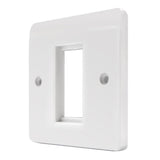 MK K181WHI Logic Data Plate 1 Module White Plastic