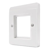 MK K182WHI Logic Data Plate 2 Module White Plastic