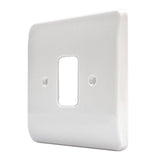 MK K3631WHI Grid 1 Module White Plastic Frontplate