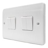 MK K4874WHI Light Switch 4 Gang 2 Way