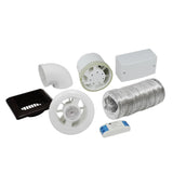 Vent Axia 453410 Luminair Shower Extractor Fan Kit with Light