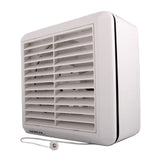 Six Inch Window Fan + Shutters & Pullcord