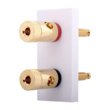 Hamilton MOD-BAN2W Euro Speaker Connection White Mod 50x25mm