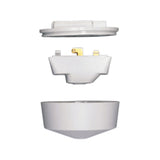 Hager Klik PCR2000 3 Pin Plug In Ceiling Rose