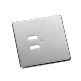 Rako 2 Button Wireless Wall Switch Cover Plate - Stainless Steel