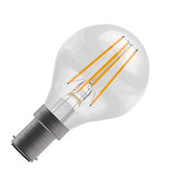 BELL 60972 4.5W LED Dimmable Filament Round Bulb - SBC, Clear, 2700K