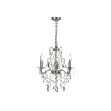 Forum Spa Pro Annalee 3 Light Chandelier Chrome Clear