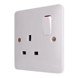 Hager Sollysta WMSS81 Switched Single Socket