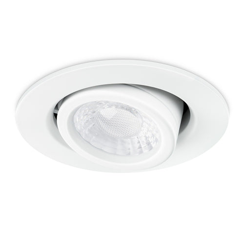 JCC X50 Tilt fire-rated downlight with white bezel 3.5W/5W 3000K/4000K/5700K